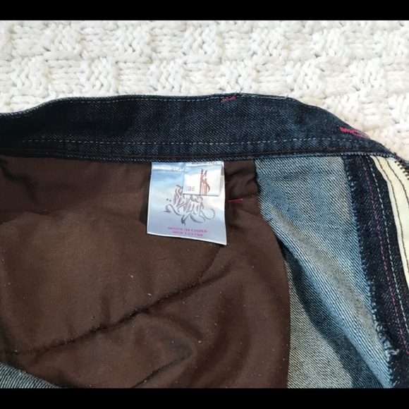 Class Player Men’s Embroidered Jeans Size 38 - Picture 4 of 7